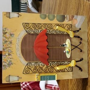 WILD APPLE Cheryl Lee Metal 3D Le Bistrot' Wall Hanging. New.